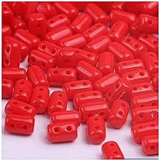 Miniatura 2 de Cilindro de cuentas de vidrio prensado Matubo Rulla de 0.35 oz con dos agujeros, 0.118 x 0.197 in, color plateado Tweedy Tweedy Silver
