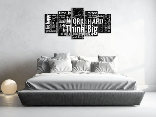 Miniatura 4 de Biufo Arte de Pared con Citas Inspiradoras Lienzo Impreso Blanco y Negro Palabras Motivacionales Imagen para Sala de Estar Dormitorio Oficina