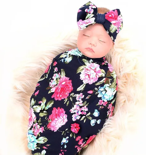 Miniatura 19 de Galabloomer Bata de maternidad y manta de recepción de bebé, conjunto de bata y manta a juego para el parto de mamá
