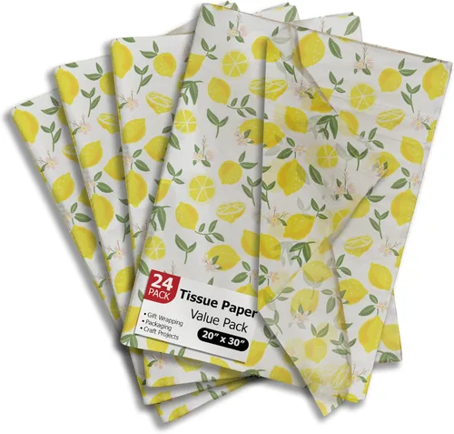 Miniatura 36 de Pro Supply Global Papel de seda impreso con hojas de otoño para bolsas de regalo o cajas y envoltura, papel de seda decorativo de otoño a granel