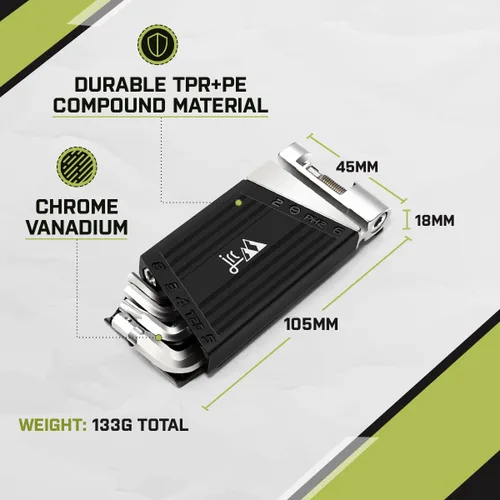 Miniatura 4 de JRC Components Herramientas de bicicleta Juego de multiherramientas compactas de ciclismo para bicicletas Kit multiherramientas ligeras