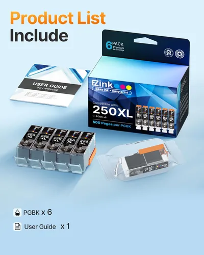 Miniatura 6 de E-Z Ink Cartucho de tinta compatible de repuesto para Canon PGI-250XL PGI 250 XL para usar con PIXMA MX922 MX722 MG5420 MG5520 MG5620 MG6320 MG6420