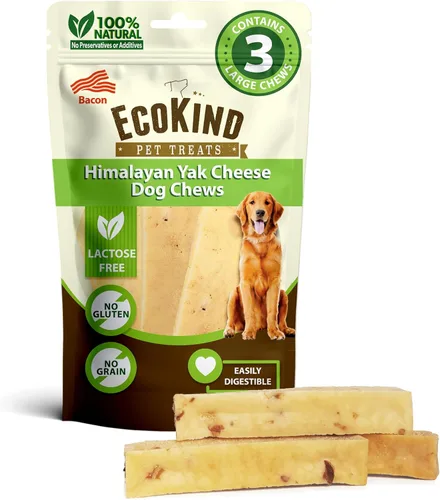 Miniatura 17 de EcoKind Masticables Premium de Queso de Yak Dorado del Himalaya para Perros, Golosinas para Perros de Raza Grande, Totalmente Natural, Masticable