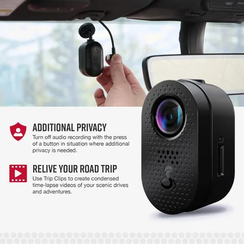 Miniatura 4 de Cobra Discreet Dash Cam (SC120) - Resolución de video QHD 1440P, WiFi integrado, visión nocturna, grabación continua, diseño compacto, tarjeta SD