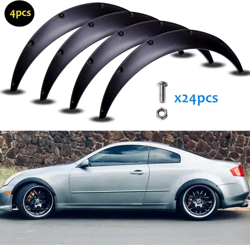Miniatura 2 de Rich Choices 4 piezas 4.5" Guardabarros para coche, kit de carrocería ancha, arcos de rueda compatibles con Honda Civic Accord Ford Escape 2013-2022