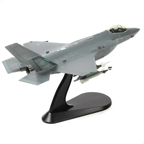 Miniatura 10 de NUOTIE 1/72 F-35A Lighting II Avión de combate Modelo de avión de combate Fuerza Aérea de los Estados Unidos AF-01 avión fundido a presión