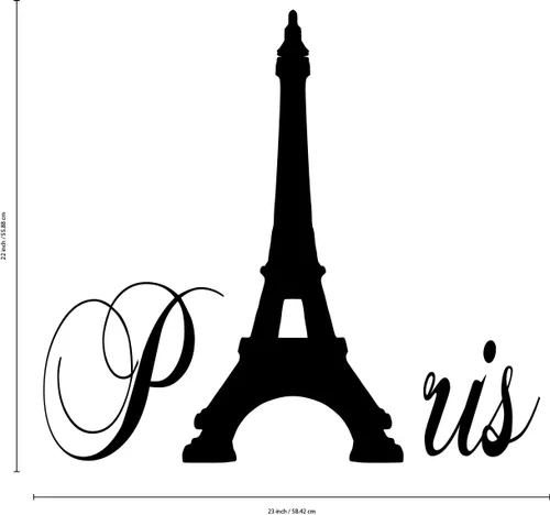 Miniatura 4 de Aurabeam Impreso Diseños París con Torre Eiffel Vinilo Arte