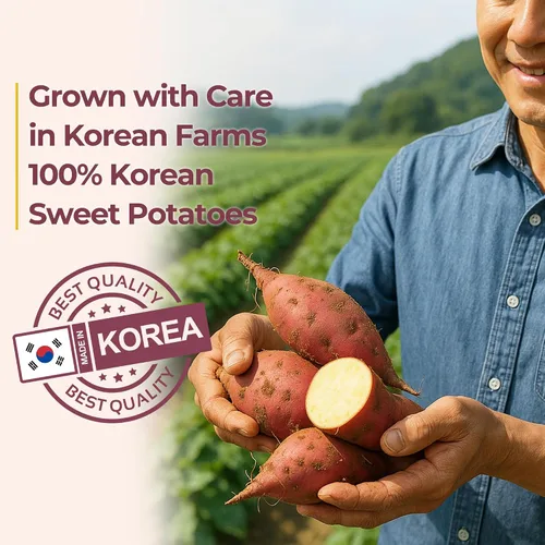 Miniatura 4 de Gangwon Export - Bocadillos masticables coreanos de batata dulces envueltos individualmente [25] – Palitos de batata veganos 100% naturales – Sin