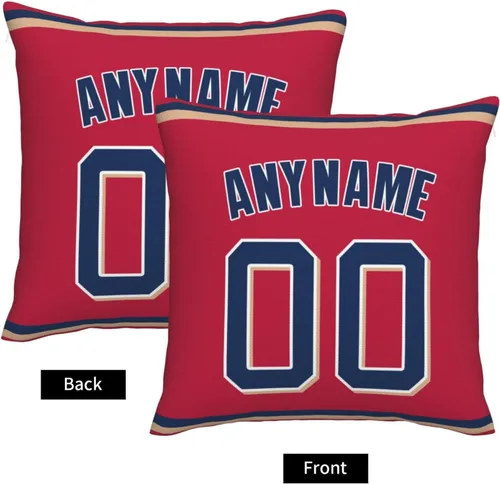 Miniatura 2 de Funda de almohada personalizada: personaliza cualquier nombre y número, regalo de béisbol personalizado para hombres y mujeres, funda de almohada MT