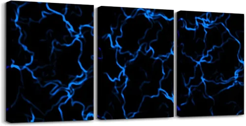 Miniatura 36 de Feelyou Cuadro azul de carreras para pared, 12 x 16 pulgadas, 3 piezas de autos deportivos de velocidad, lienzo para decoración de pared, diseño