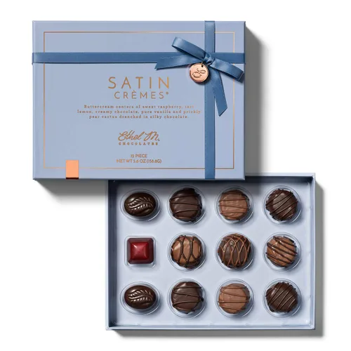 Miniatura 12 de Ethel M Chocolates Caja de regalo de 24 piezas de la colección de chocolate negro de primera calidad, sabores exóticos, limón, vainilla, caramelo