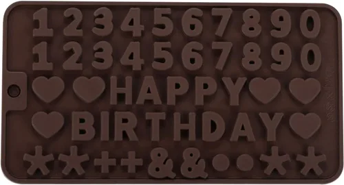 Miniatura 9 de 1 unidades/paquete de moldes de silicona con números del alfabeto, colgante de cristal, resina epoxi para manualidades de pasteles de chocolate