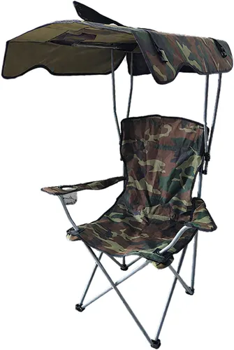 Miniatura 13 de Park Picnic Chair Portable with Canopy Oxford Fabric Folding Beach Lounge Seat Black 50 * 50 * 90/120CM