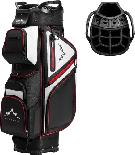 UNIHIMAL Bolsa de carrito de golf Divisor organizador de 15 vías, bolsa de golf premium con asas cómodas y 14 bolsillos