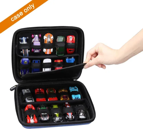 Miniatura 6 de Aproca Funda compatible con Hot Wheels/Matchbox Toy Cars & Trucks, paquete de 20, bolsa de almacenamiento portátil para autos (solo funda)