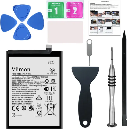 para A14 5G Kits de reemplazo de batería (nueva actualización) Compatible con Samsung Galaxy A14 5G SM-A146U con kits de herramientas de reparación