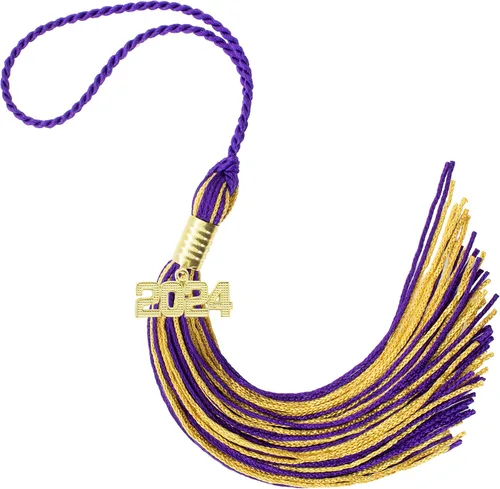 Miniatura 523 de Borla de graduación Aqua 2022, todos los colores escolares disponibles, fabricada en Estados Unidos