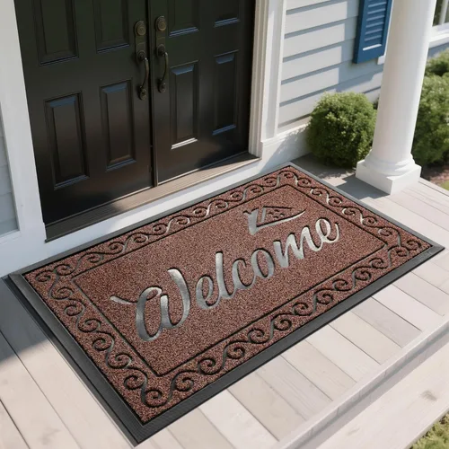 Miniatura 66 de Yimobra Tapete de Bienvenida, Tapetes de Puerta Resistentes y Duraderos para Entrada del Hogar Exterior Interior, Tapete Delantero para Patio