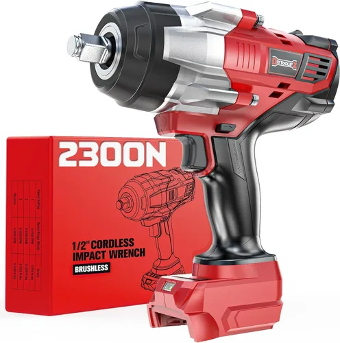 Miniatura 10 de DIYtoolifz - Llave de impacto inalámbrica de 3/4" compatible con batería Dewalt 20V: controlador de alto par de 1850 pies-libra (2500 N.m)