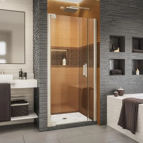 Miniatura 19 de DreamLine Elegance-LS SHDR-4328300-04 - Puerta de ducha pivotante sin marco de 56 3/4 - 58 3/4 pulgadas de ancho x 72 pulgadas de alto en níquel