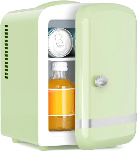 Miniatura 11 de Antarctic Star Mini refrigerador de maquillaje 4L con espejo para dormitorio, automóvil, oficina y dormitorio, enfriador pequeño portátil para Negro