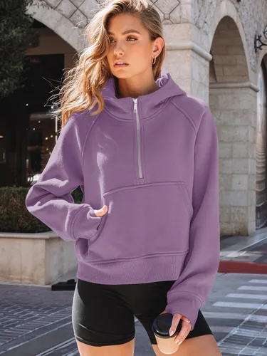 Miniatura 3 de AUTOMET Womens Hoodies Fleece Fall Fashion Outfits Workout Sweatshirts Winter Jackets Oversized Pullover Tops Clothes 2025