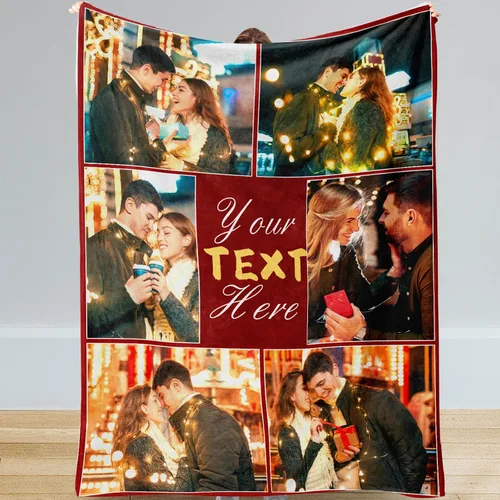 Miniatura 8 de Manta personalizada con imagen, manta personalizada, regalos para cumpleaños, Navidad, boda, manta de fotos personalizada, regalos de pareja para 8