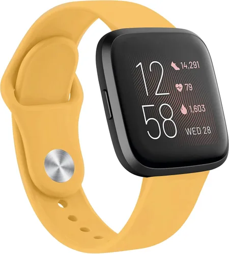 Miniatura 18 de AK Bandas de silicona compatibles con Fitbit Versa 2 / Versa / Lite / SE para mujeres y hombres, correas clásicas suaves de repuesto para reloj
