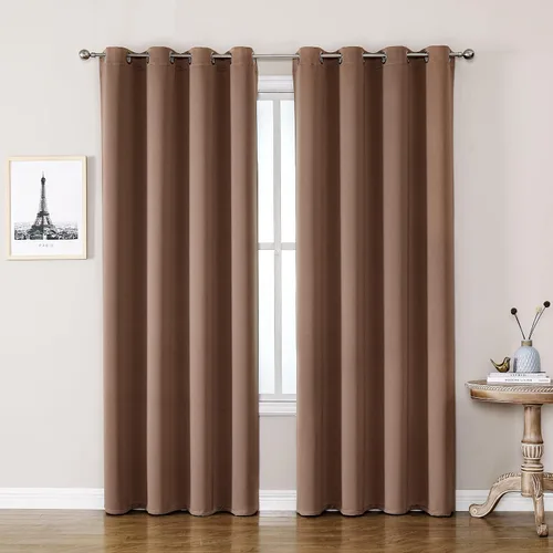 Miniatura 19 de ChrisDowa - Cortinas de cenefa pequeñas para cocina, cortinas cortas con ojales y aislamiento térmico para oscurecer la sala y habitación