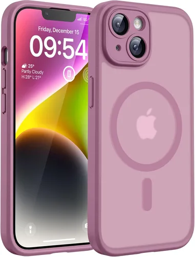 Miniatura 99 de TOCOL Funda magnética 3 en 1 para iPhone 14 Pro, mejorada [protección completa de cámara] con 2 protectores de pantalla, funda de grado militar Azul