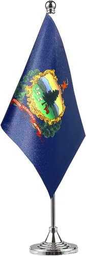 Miniatura 4 de GentleGirl. Bandera del estado de Alabama de Estados Unidos, bandera de Alabama, pequeña bandera del estado de Alabama, bandera de escritorio