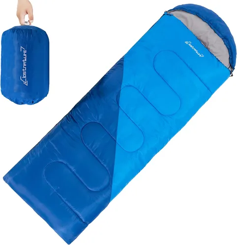 Miniatura 10 de Clostnature - Saco de dormir para adultos y niños - Saco de dormir ligero para camping para niñas, niños, jóvenes, saco de dormir ultraligero