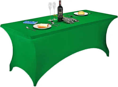 Miniatura 112 de FORLIFE - Funda de mesa de elastano, mantel ajustado de 4 pies para mesas rectangulares, funda elástica para patio, universal para bodas, banquetes