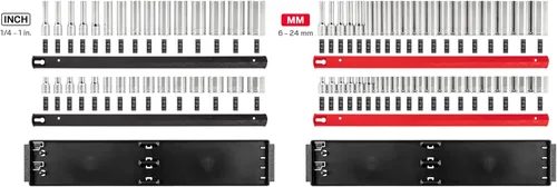 Miniatura 2 de TEKTON SHD91220 - Juego de llaves de vaso de 3/8 pulgadas con rieles de 6 puntos, 68 piezas (1/4-1 pulgada, 6-24 mm)
