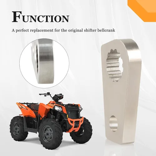 Miniatura 5 de Palanca de palanca de cambios de acero de marcha atrás compatible con Polaris Sportsman Magnum Scrambler 1994-2004 Reemplazar #: 3233153 3233041