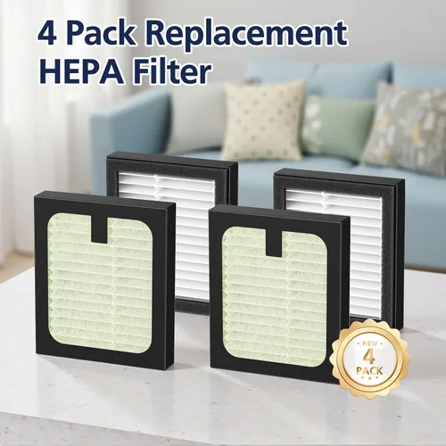 Miniatura 7 de Paquete de 4 filtros HEPA de repuesto para lavadora de biberones Baby Brezza Baby Bottle Washer Pro, filtración de alto rendimiento para limpiador