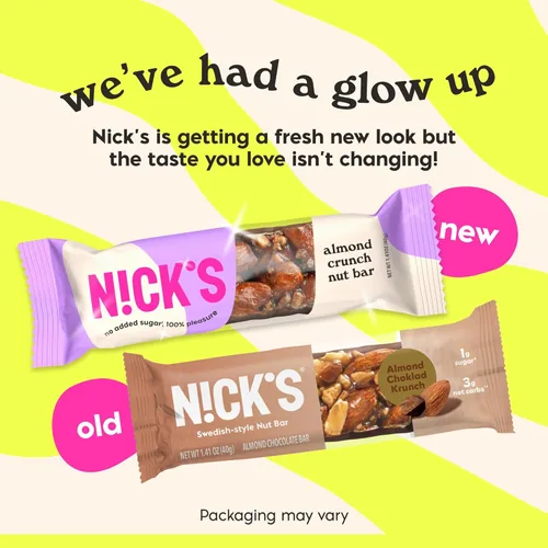 Miniatura 3 de N!CK'S Keto Nut Bar - Barra de chocolate con almendras, snack keto de nueces para deportes, senderismo y actividades al aire libre, 0.04 oz