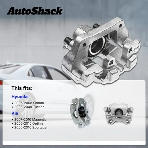 Miniatura 2 de AutoShack - Pinza de freno trasera derecha o izquierda con soporte de repuesto para Hyundai Tucson 2005-2009 2007-2010 Magentis 2005-2010 Sportage