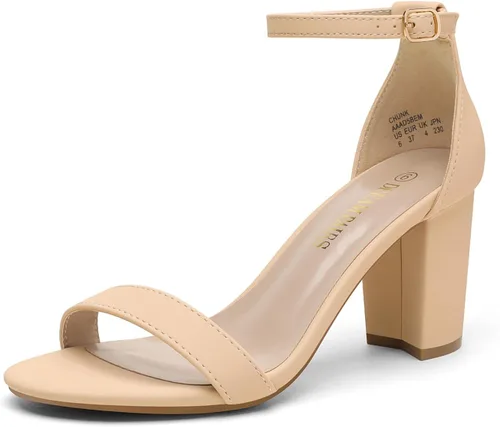 Miniatura 21 de DREAM PAIRS - Sandalias de tacón grueso y bajo para mujer