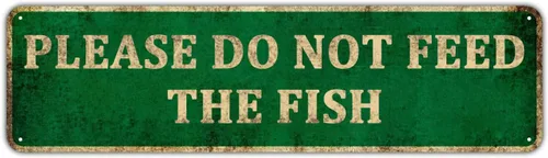 Miniatura 13 de KIOZIY Letrero de advertencia de metal de 4 x 16 pulgadas con texto en inglés "Do Not Feed The Animals Zoo Safari