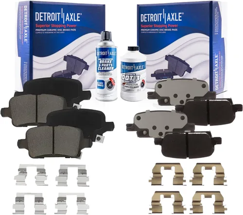Miniatura 137 de Detroit Axle - Pinza de disco del lado del acompañante + pastillas de freno de cerámica de repuesto para Lexus HS250H Toyota RAV4 Prius V Scion xB