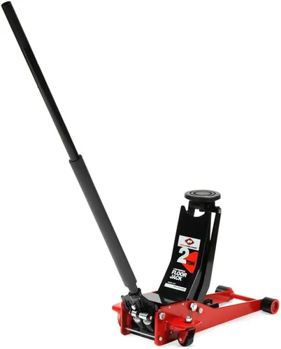 Miniatura 7 de AFF Acero profesional resistente de 2 toneladas con mango de 2 piezas, perfil bajo, gato de piso de servicio giratorio de elevación rápida, 202T