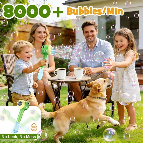 Miniatura 9 de Varita de juguetes de burbujas de dinosaurio para niños: juguetes al aire libre para niños pequeños y niñas, diversión de burbujas para fiesta