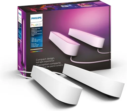 Miniatura 2 de Philips Hue Kit base de barra de luz inteligente Smart Play, Negro - Luz LED de cambio de color blanco y ambiente - Paquete de 2 - Requiere puente