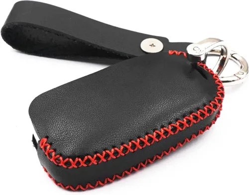 Miniatura 4 de Cuero negro para VW Volkswagen Jetta Polo Tiguan Beetle Golf GTI/R/MK6 5 Passat Sharan Skoda Octavia 3 botones Smart Remote Flip Key Fob Case Cover