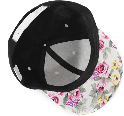 Miniatura 6 de ZLYC - Gorra de béisbol para mujer con impresión Tropical Floral neón con palabra Bordada - Snapback