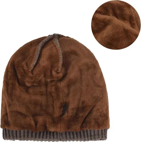 Miniatura 46 de Janey&Rubbins Gorro de punto diario con orejeras con forro polar y calavera