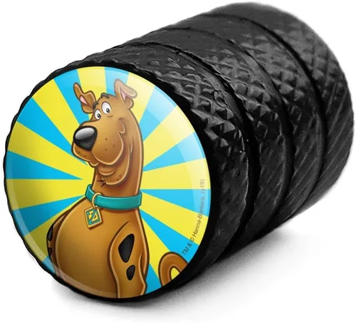 Miniatura 2 de GRAPHICS & MORE Scooby-Doo - Tapones de válvula de aluminio para llantas de neumático
