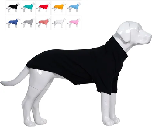 Lovelonglong Sudadera para perro, otoño, invierno, clima frío, camisetas para perros pequeños, medianos y grandes, ropa de chihuahua, color negro, XS