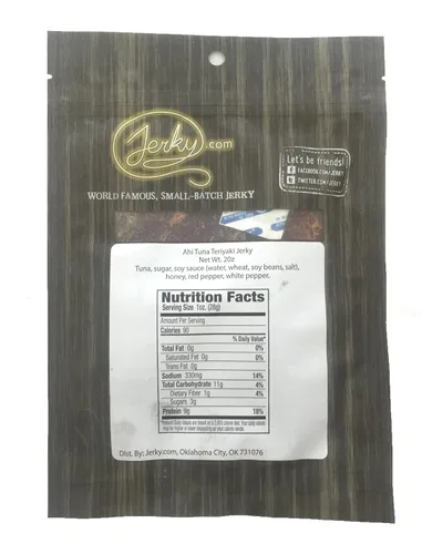 Miniatura 3 de Carne seca de atún Ahi original totalmente natural, aperitivo de alta proteína capturado en la naturaleza, cecina gourmet de mariscos en lotes
